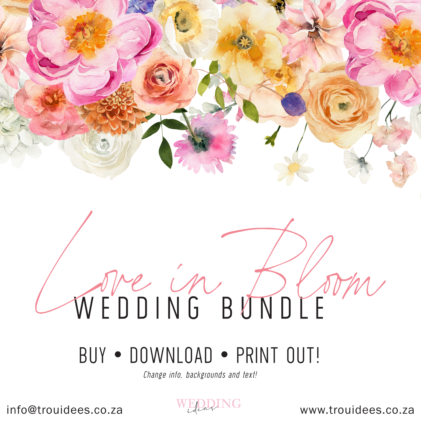 Love in Bloom Wedding Stationery